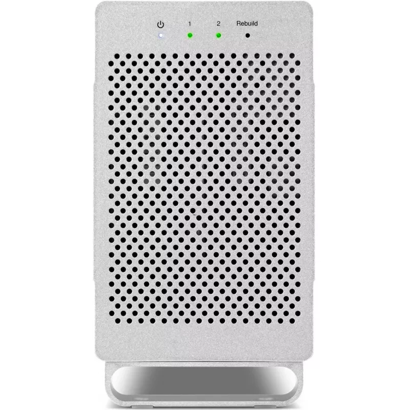 OWC Mercury Elite Pro Dual Weiß – externes Gehäuse für 2× 3,5-Zoll-SATA-Festplatten, RAID 0/1/SPAN, USB Typ‑B