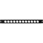 Frontblende Omnitronic Z-19 12 x XLR D-Type 1U — Rackblende mit zwölf XLR D-Type-Anschlüssen