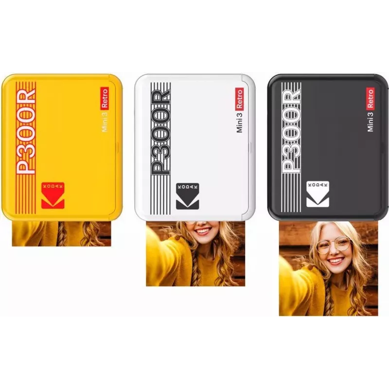 Kodak Mini 3 Square Retro Pass Photo Printing Technology Drucker Gelb