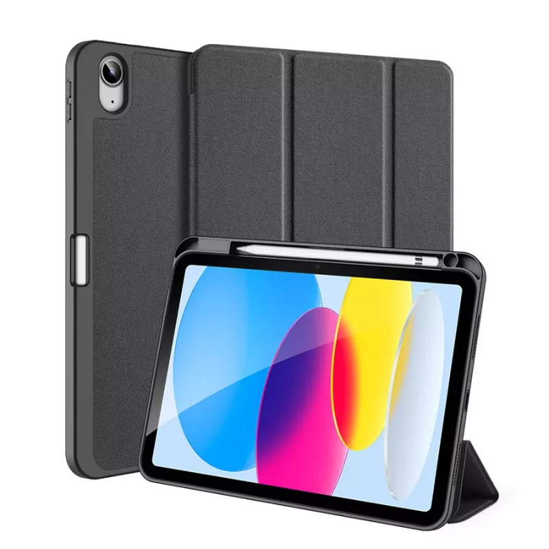 Tablet-Hülle dux ducis DUX DUCIS DOMO faltbar mit Stiftaufbewahrung für iPad 10 (2022) schwarz