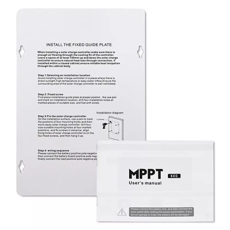 MPPT Solar-Laderegler QOLTEC 53662 mit Temperatursensor