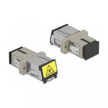 Glasfaserkupplung DeLOCK 86889 SC Simplex Buchse auf SC Simplex Buchse Multimode beige