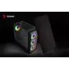 PC-Gehäuse SAVIO Noctis Flow RGB — Cube, ATX/Mini-ITX, 3x 120 mm Frontlüfter, Seitenfenster aus gehärtetem Glas, max. GPU 35 cm
