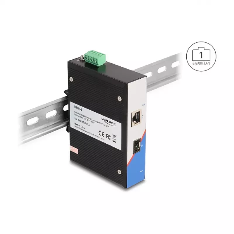 Unmanaged Switch DeLOCK 88014 Gigabit Ethernet 10/100/1000 Schwarz