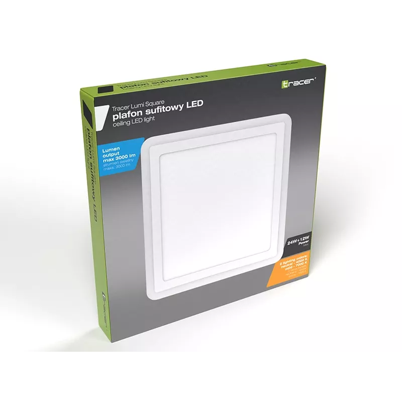 Deckenleuchte TRACER Tracer 47319 LED quadratisch 18W 3000K