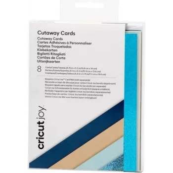 Cricut Joy™ Cutaway Cards Kartenset Beige, türkis (Glossy), dunkelblau, Hellblau (2008859)