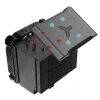 Jonsbo HX6250 Prozessor-Kühlkörper/Radiator 14 cm Schwarz 1 Stk.
