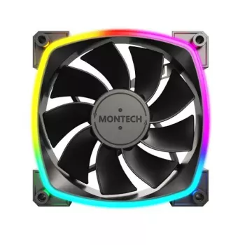 Montech RX120 PWM Computergehäuselüfter 12 cm Schwarz 3 St.