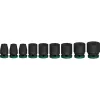 Schlagschlüssel-Satz Bosch Powertools PRO 1/2 Zoll 9-teilig, schwarz