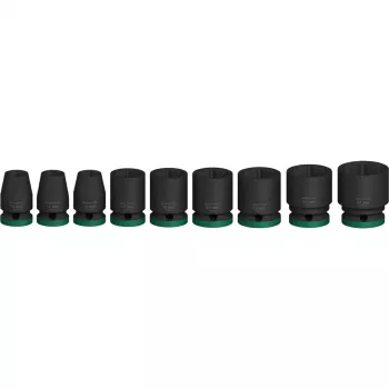 Schlagschlüssel-Satz Bosch Powertools PRO 1/2 Zoll 9-teilig, schwarz