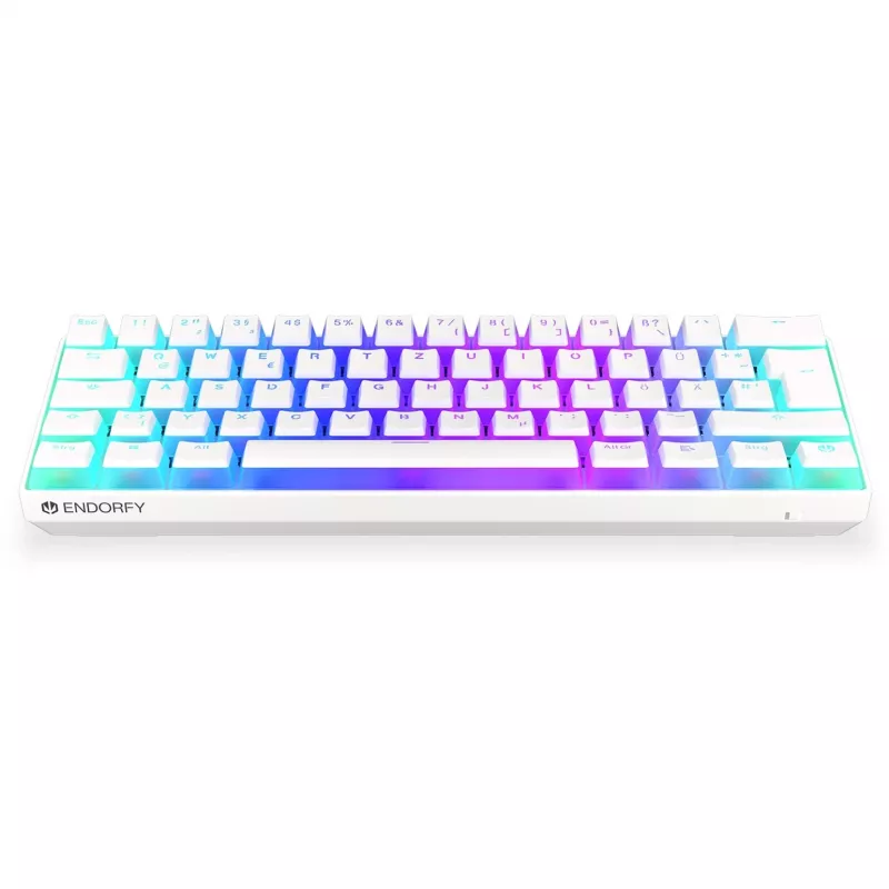 Thock Compact Wireless Pudding Onyx White, Gaming-Tastatur Weiß, DE-Layout, Kailh Box Red