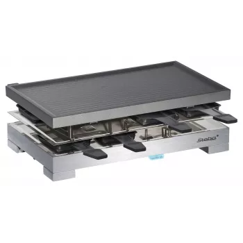 Steba RC 68 - Raclettegrill - 1,2 kW - Schwarz/Edelstahl