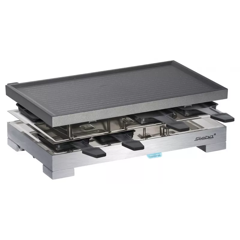 Steba RC 68 - Raclettegrill - 1,2 kW - Schwarz/Edelstahl