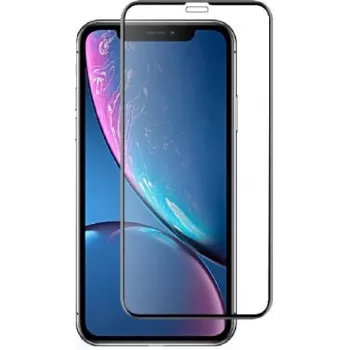 Gehärtetes Glas Displayschutz Devia Real Series für iPhone XR 6,1 Zoll 3D-gebogen explosionssicher (schwarz)