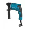 Makita HP1630K Bohrmaschine mit Zahnkranzbohrfutter 3200 U/min Schwarz, Blau 2,1 kg