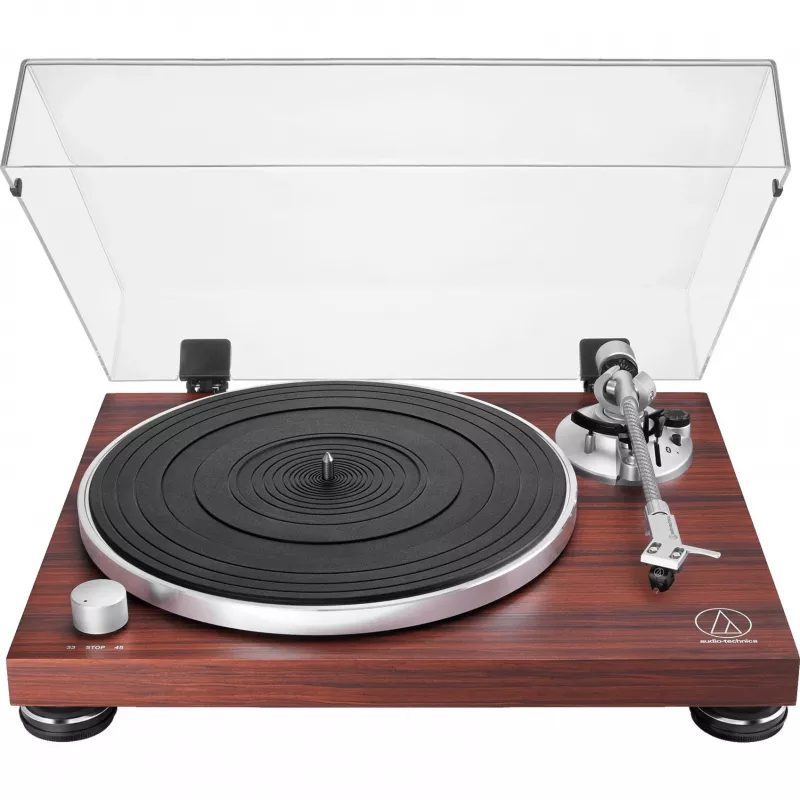 Riemengetriebener Audio-Plattenspieler Audio-Technica AT-LPW50BTRW Braun Manuell