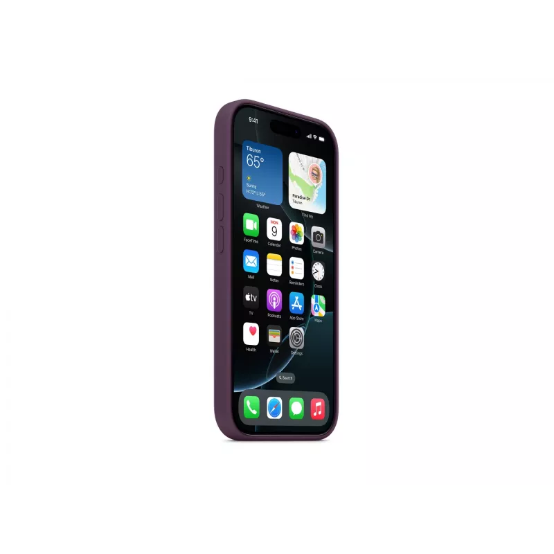 Apple iPhone 16 Pro Silikon Case mit MagSafe - Pflaume