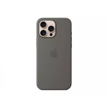 Silicone Case mit MagSafe für iPhone 16 Pro Max - Steingrau
