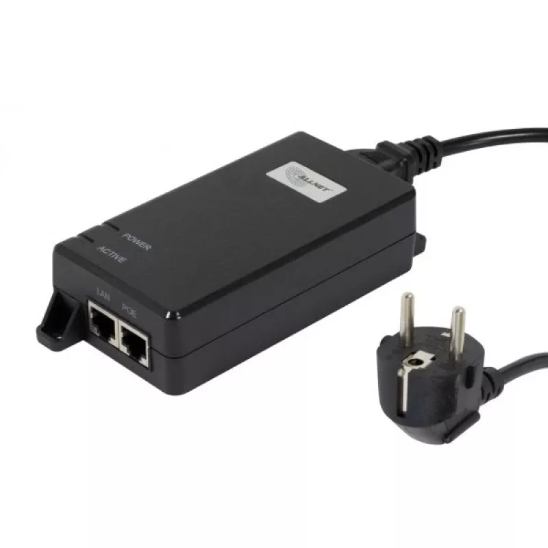 PoE Injector ALLNET ALL-PI102-BT60-5G 60W, Kunststoffgehäuse, Single-Port PoE++