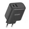 Outdoor-Ladegerät SAVIO LA-06/B USB Type-C 30W Power Delivery 1x USB-C Schwarz, 5–20V, 3A/9V, 3A/5V, 3A/12V, 2,1A