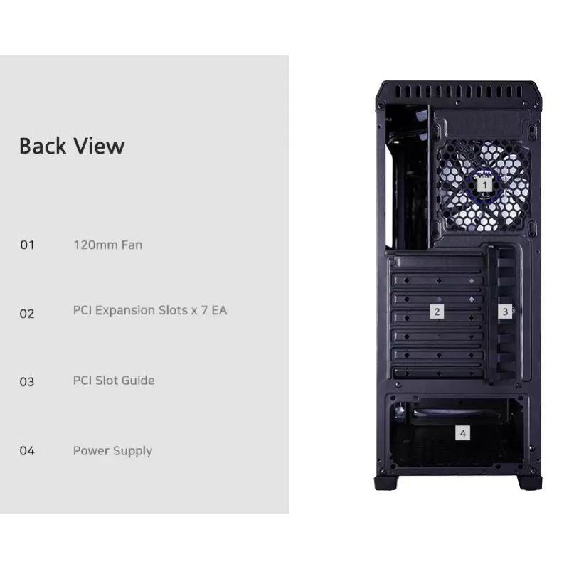 Computer Case Zalman N5 TF ATX schwarz