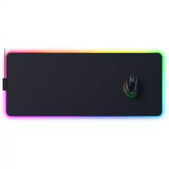 Gaming-Mauspad Razer Strider Chroma – Polyester-Oberfläche, 370×900 mm, schwarz, mehrfarbige Hintergrundbeleuchtung