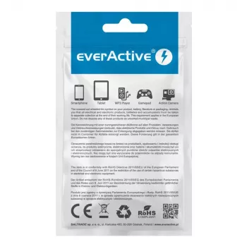 everActive Kabel USB-C 1 m - Schwarz, geflochten, Schnellladen, 3 A - CBB-1CB