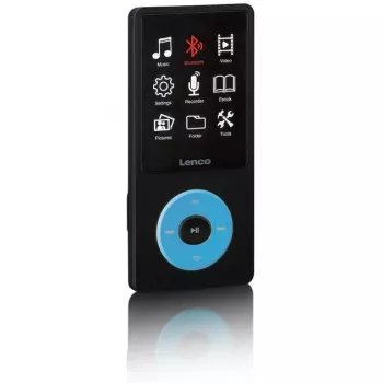 MP3-Player Lenco Xemio-860BU 8 GB Schwarz Blau LCD 18h Wiedergabe