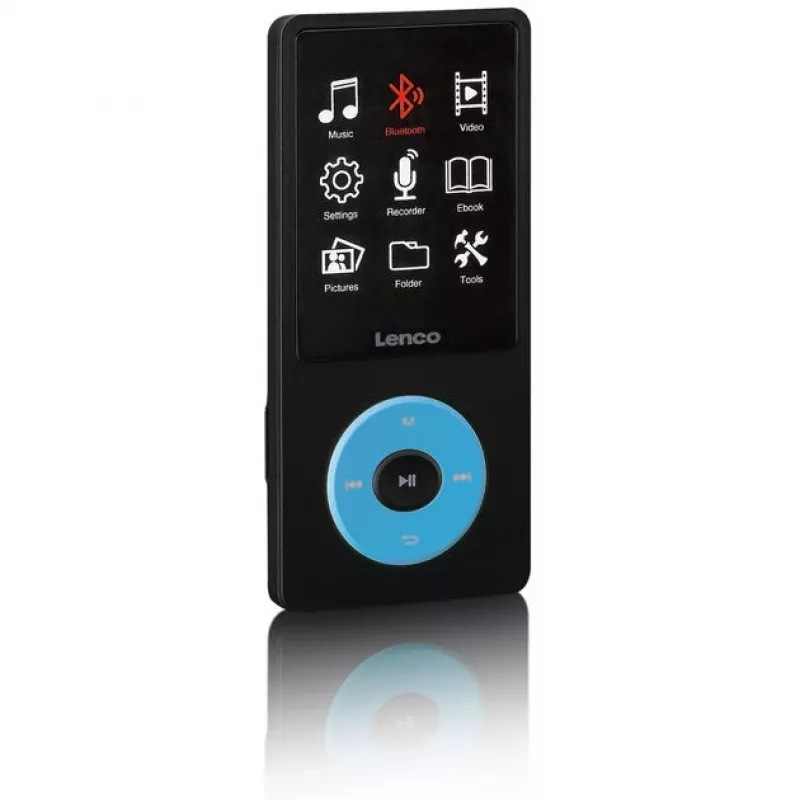MP3-Player Lenco Xemio-860BU 8 GB Schwarz Blau LCD 18h Wiedergabe