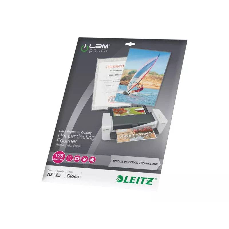 Laminierfolien LEITZ iLAM UDT 468×344 mm glänzend PET/EVA 25 Stk.