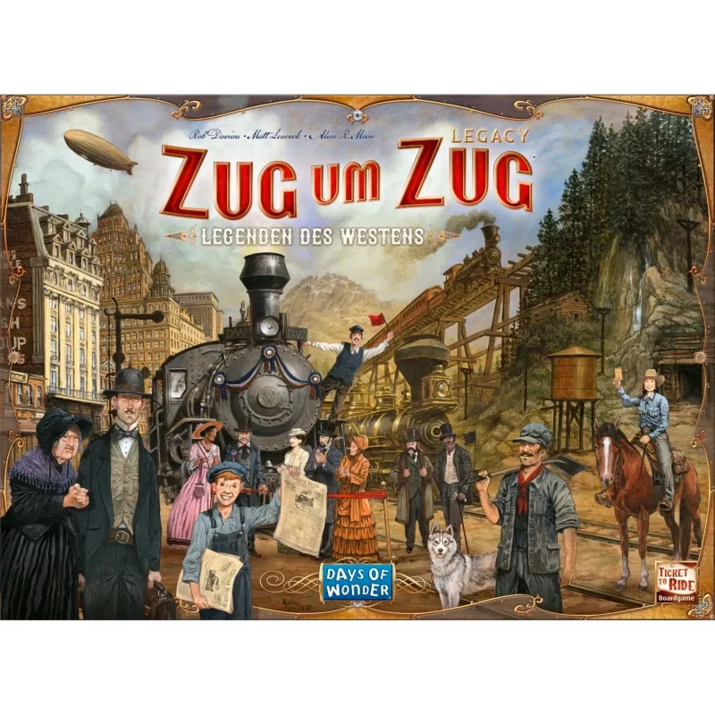 Zug um Zug Legacy: Legenden des Westens, Brettspiel