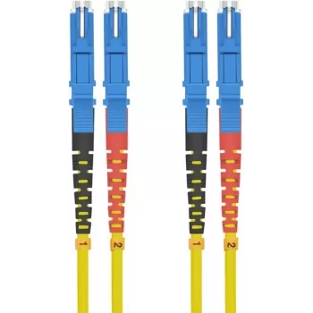 LWL-Patchkabel helos E2000/E2000 Duplex 9/125µm OS2 0,5 m