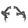 Monitorarm up up Economical Interactive Counterbalance Dual Monitor Arm Mattschwarz VESA 75x75/100x100