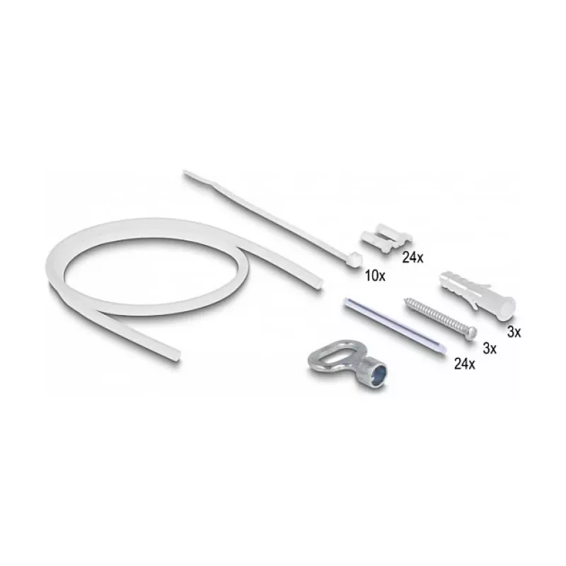 DeLOCK Glasfaser-Verteilerbox 24 Ports IP65 wasserdicht Grau