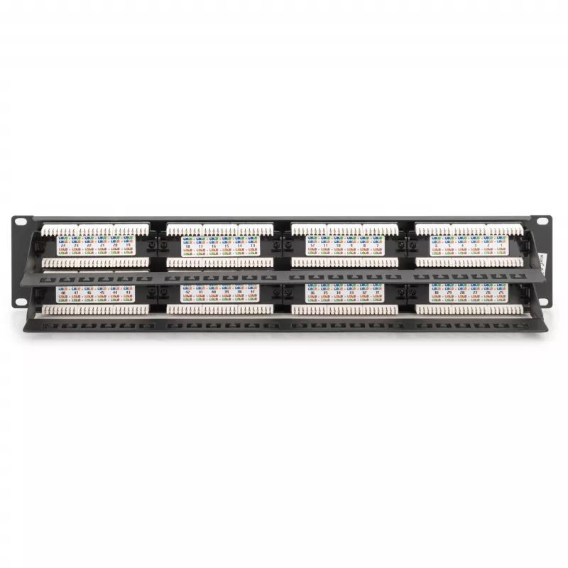 DIGITUS - Patch Panel - RJ-45 X 48 - Grau, RAL 7035 - 2U - 48 Ports (DN-91648U)