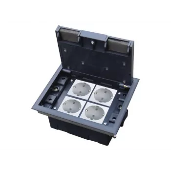 Unterflurdose Alantec PP004 tiefenverstellbar für Technikboden 45×45 mm