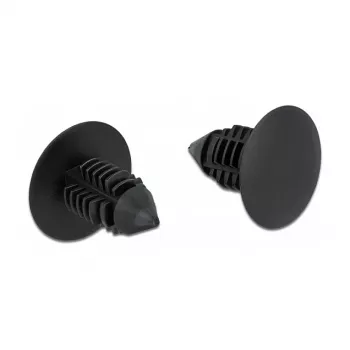 Tannenbaumclip DeLOCK 60187 schwarz Nylon 15mm 14.5mm 10 Stück