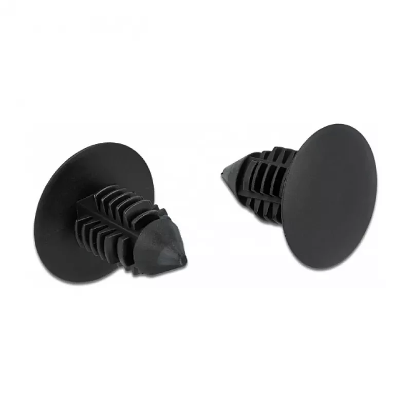 Tannenbaumclip DeLOCK 60187 schwarz Nylon 15mm 14.5mm 10 Stück