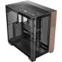Antec Constellation C8 Curve Wood E-ATX Mid-Tower-Gehäuse mit Glasfenstern (Schwarz)