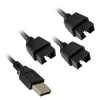 USB Hub Lian Li PW-U2TPAB Typ-A-Stecker 1-auf-3 IDC 9-Pin
