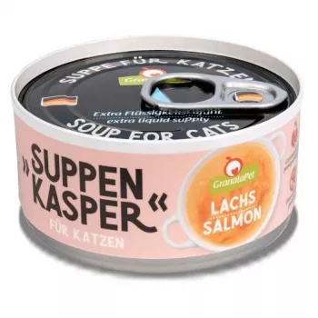 Katzenleckerlis GranataPet Suppenkasper Lachs von Fox4Pets, Lachse Geschmack, 70 g, zuckerfrei