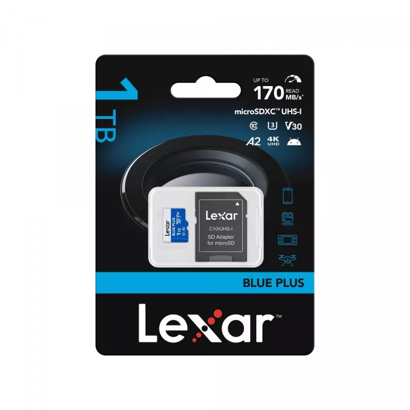 Speicherkarte microSD-Karte 1TB C10 A2 U3 V30 170MB/s Blue Plus