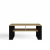 top e shop STOLIK KAWOWY ŁAWA MODERN 2P schlank Dąb Artisan schwarze Lamellen