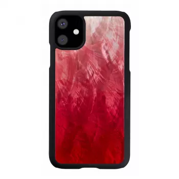 Smartphone-Hülle iKins für iPhone 11 — Pink Lake mit schwarzen Akzenten