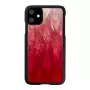 Smartphone-Hülle iKins für iPhone 11 — Pink Lake mit schwarzen Akzenten