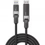 USB4 HDMI-Kabel 4smarts ComboCord 240W 1,5 m – USB4 auf HDMI, 240W Stromversorgung, 1,5 m Länge