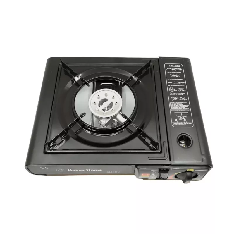 Extralink Tragbarer Campingkocher, Gas-Feldkocher 2-in-1 im Koffer