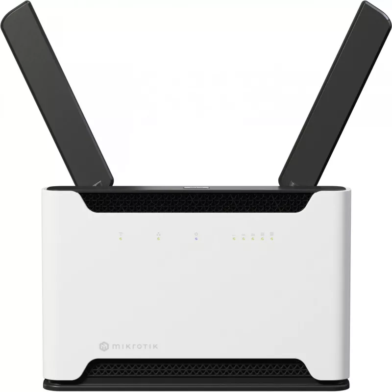 MikroTik Chateau LTE18 AX - Wireless-Router - 5-Port-Switch - GigE, 2,5 GigE - Wi-Fi 5, Wi-Fi 6 - Dual-Band (S53UG+5HAXD2HAXD-TC&EG18-EA)