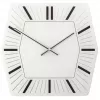 NeXtime Uhr 8128wi Hexagon, 43x43 cm, Wand, Weiß