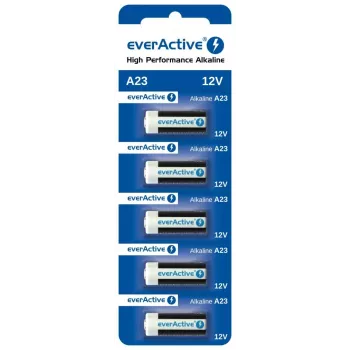 Alkaline-Batteriepack everActive A23 12V, 5 Stück Blister — für Fernbedienungen und kleine Elektronik